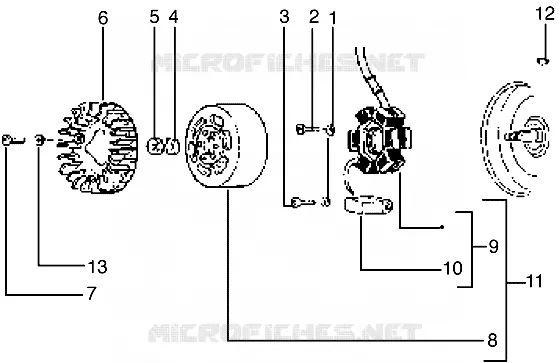 Flywheel magneto