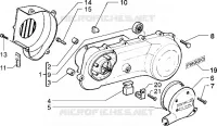 Clutch cover-scrool cover