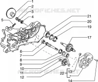 Rear wheel shaft