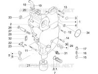 Flywheel magneto cover - Oil filter