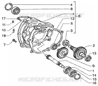 Rear wheel shaft