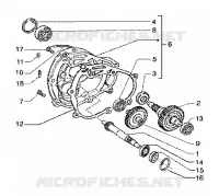 Rear wheel shaft