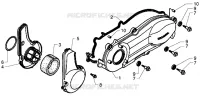 Crankcase cover, clutch side