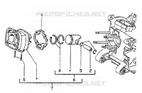 Cylinder-piston-wrist pin, assy