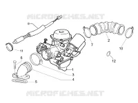 Carburettor, assembly - Union pipe