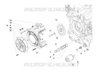 Flywheel magneto cover - Oil filter
