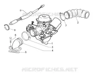 Carburettor, assembly - Union pipe