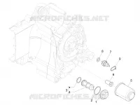 Flywheel magneto cover - Oil filter