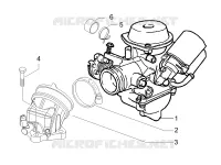Carburettor, assembly - Union pipe