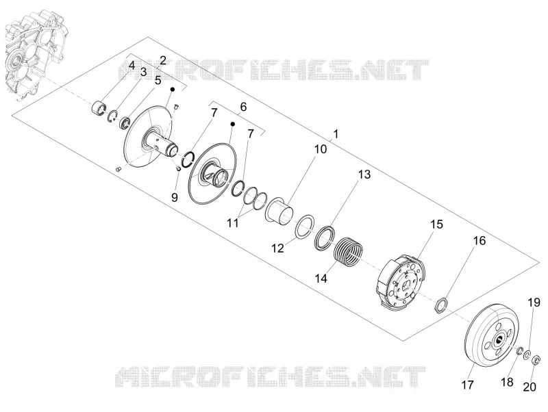 Driven pulley