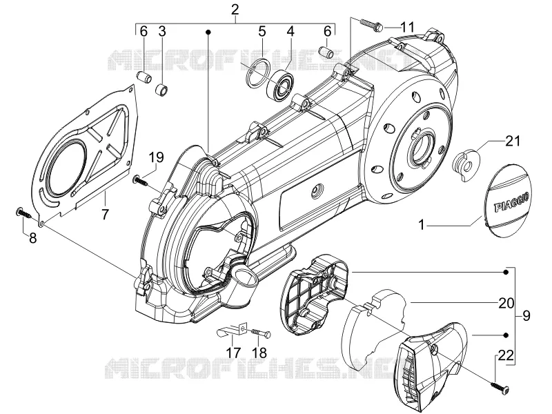 Crankcase cover - Crankcase cooling