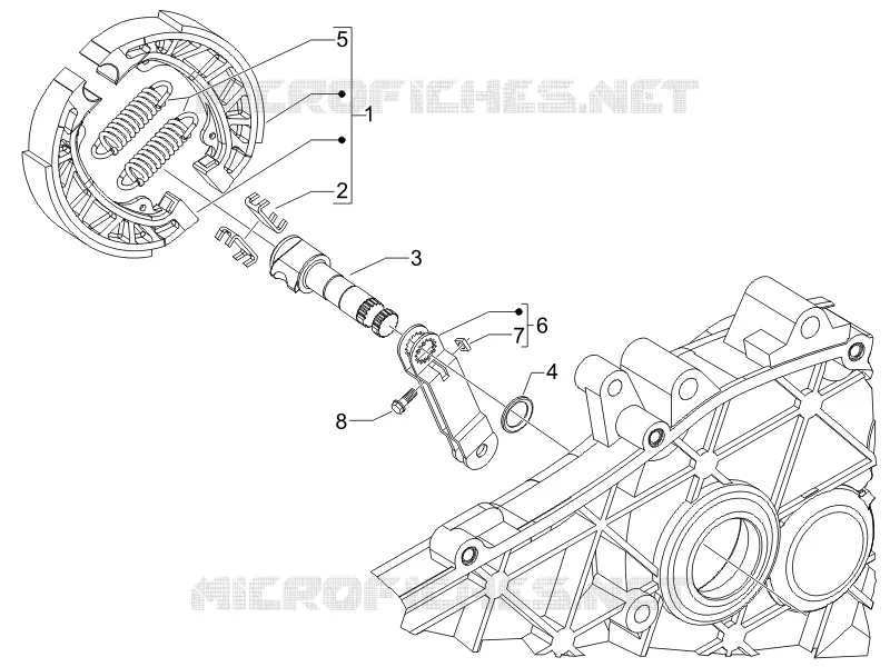 Rear brake - Brake jaw