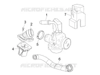 Carburettor, assembly - Union pipe