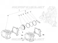 Cylinder-piston-wrist pin unit