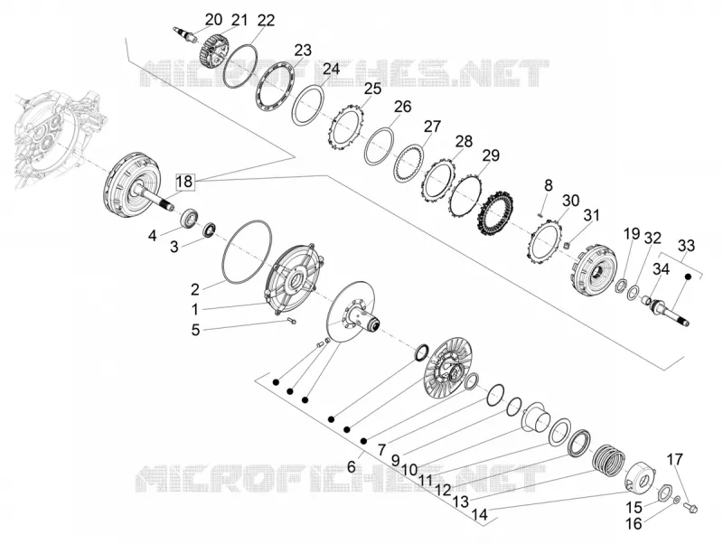Driven pulley