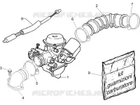 Carburettor, assembly - Union pipe