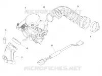 Carburettor, assembly - Union pipe