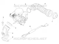 Carburettor, assembly - Union pipe
