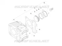 Cylinder-piston-wrist pin unit