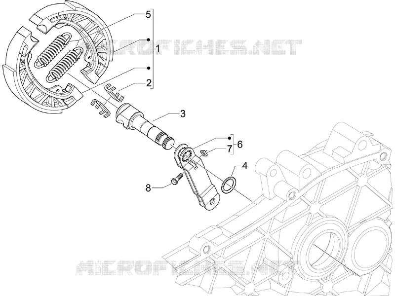 Rear brake - Brake jaw