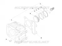 Cylinder-piston-wrist pin unit