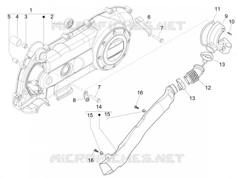 Crankcase cover - Crankcase cooling