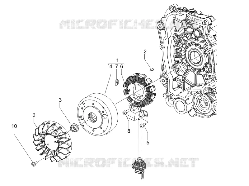 Flywheel magneto