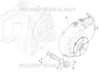 Flywheel magneto cover - Oil filter