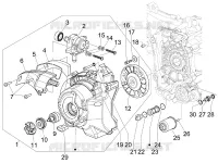 Flywheel magneto cover - Oil filter