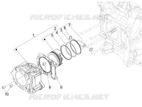 Cylinder-piston-wrist pin unit