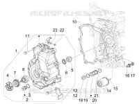 Flywheel magneto cover - Oil filter