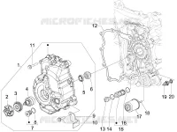 Flywheel magneto cover - Oil filter
