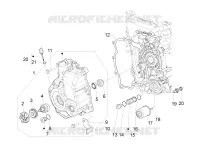 Flywheel magneto cover - Oil filter