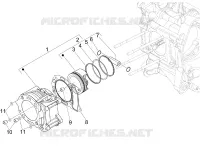 Cylinder-piston-wrist pin unit