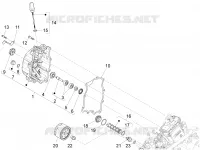Flywheel magneto cover - Oil filter
