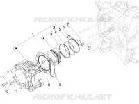 Cylinder-piston-wrist pin unit