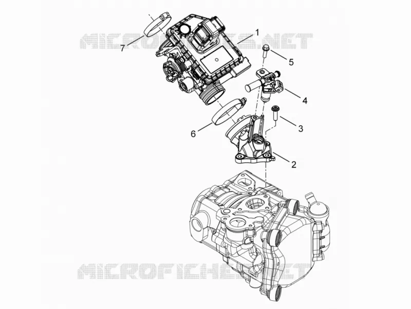 Throttle body - Injector - Union pipe