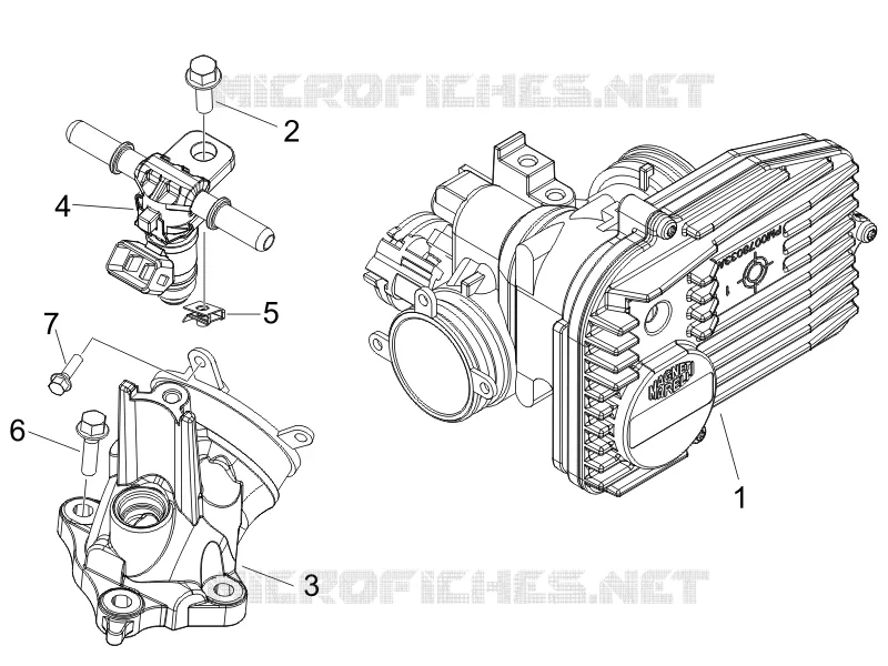 Throttle body - Injector - Union pipe