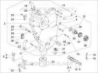 Flywheel magneto cover - Oil filter
