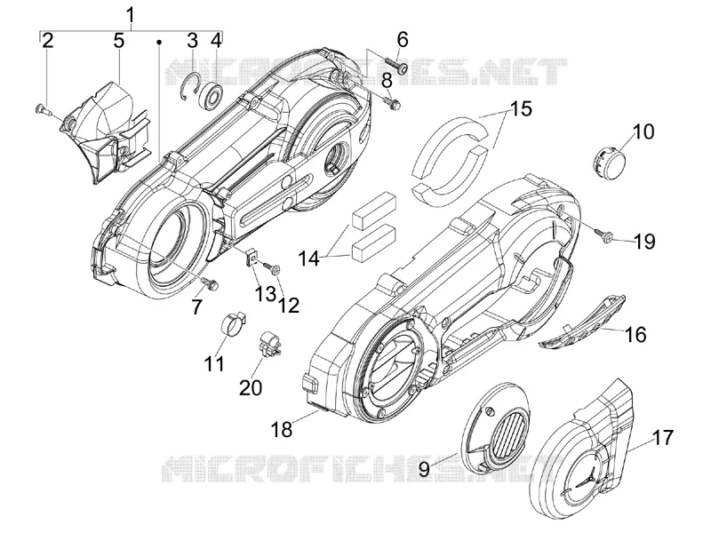Crankcase cover - Crankcase cooling