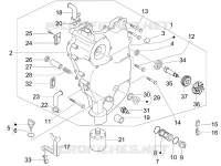 Flywheel magneto cover - Oil filter