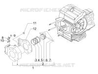 Cylinder-piston-wrist pin unit