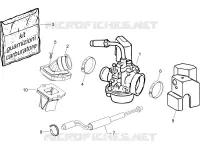 Carburettor, assembly - Union pipe