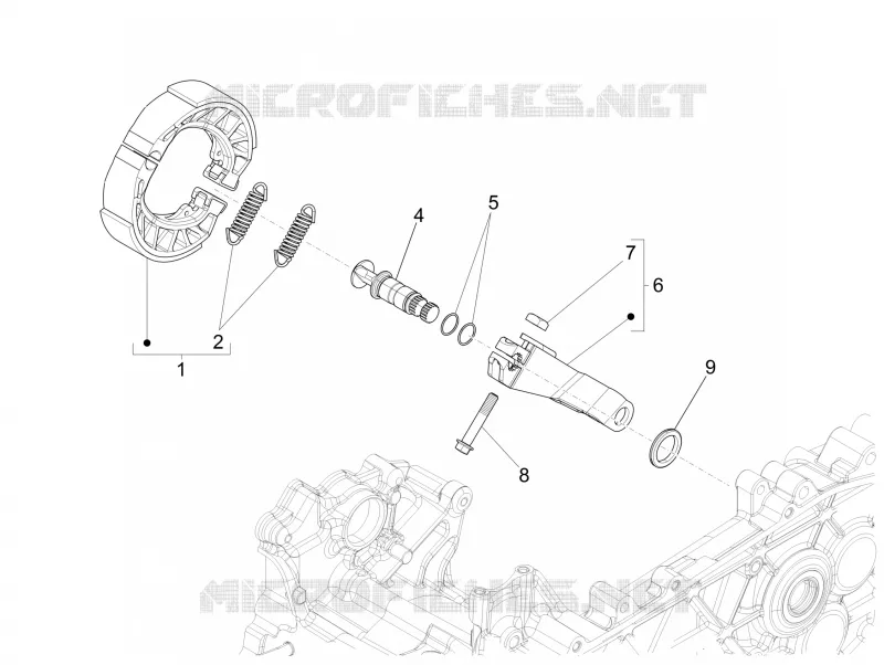 Rear brake - Brake jaw