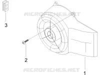 Flywheel magneto cover - Oil filter