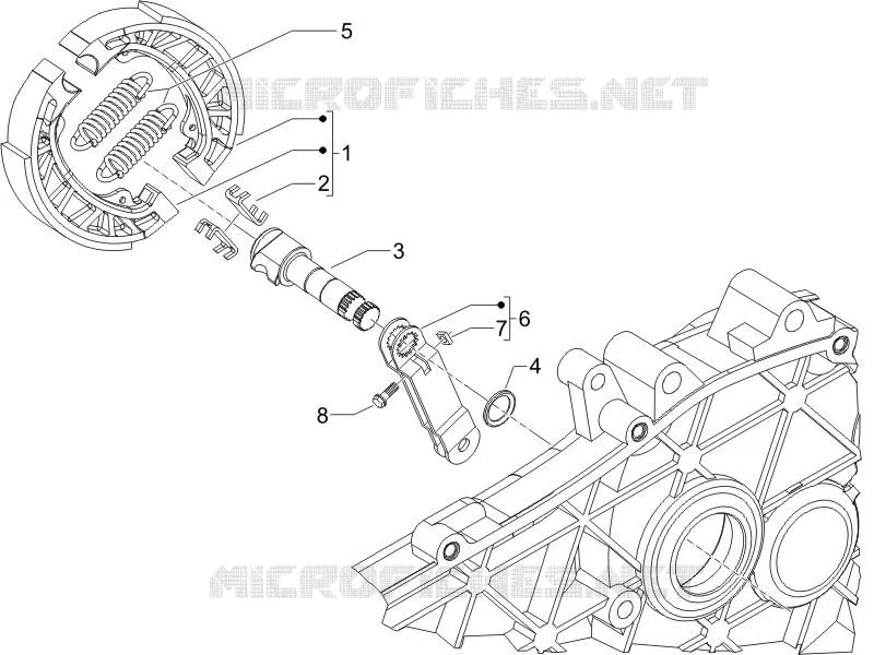 Rear brake - Brake jaw