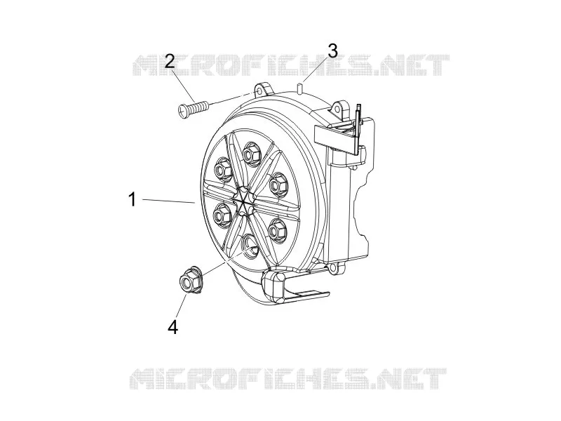 Flywheel magneto cover - Oil filter
