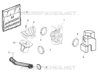 Carburettor, assembly - Union pipe