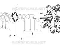 Cylinder-piston-wrist pin unit