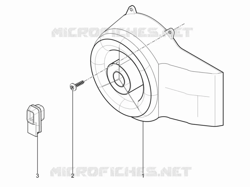 FLYWHEEL COVER - OIL FILTER